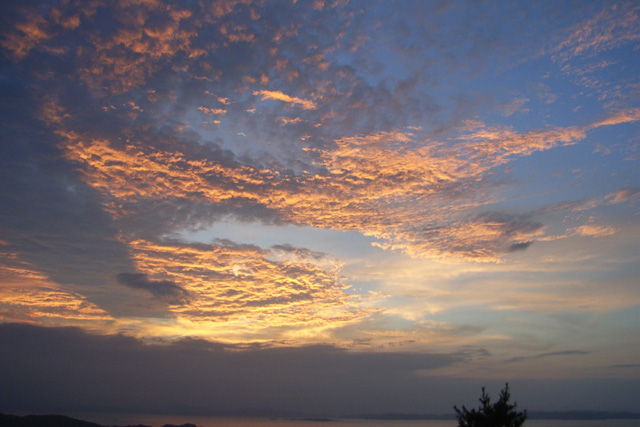 オリビアン小豆島　夕陽丘ホテル　夕陽フォト