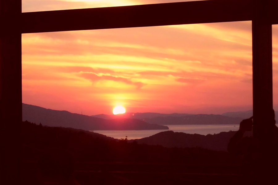 オリビアン小豆島　夕陽丘ホテル　夕陽フォト