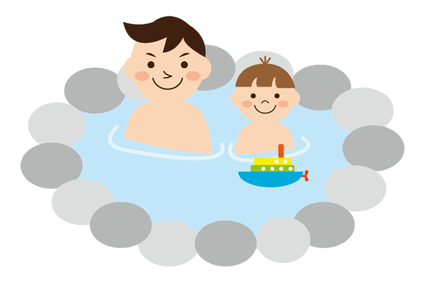 赤ちゃんと温泉